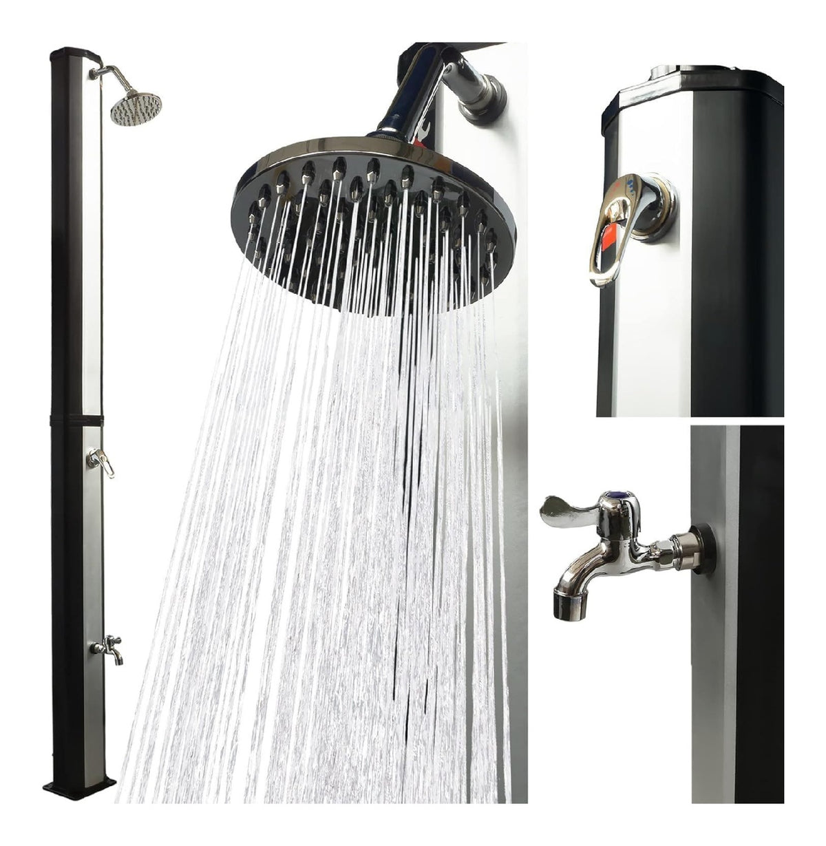 Docce da giardino per uso esterno SOLARE SENZA Acqua calda 35 L 3,5 bar