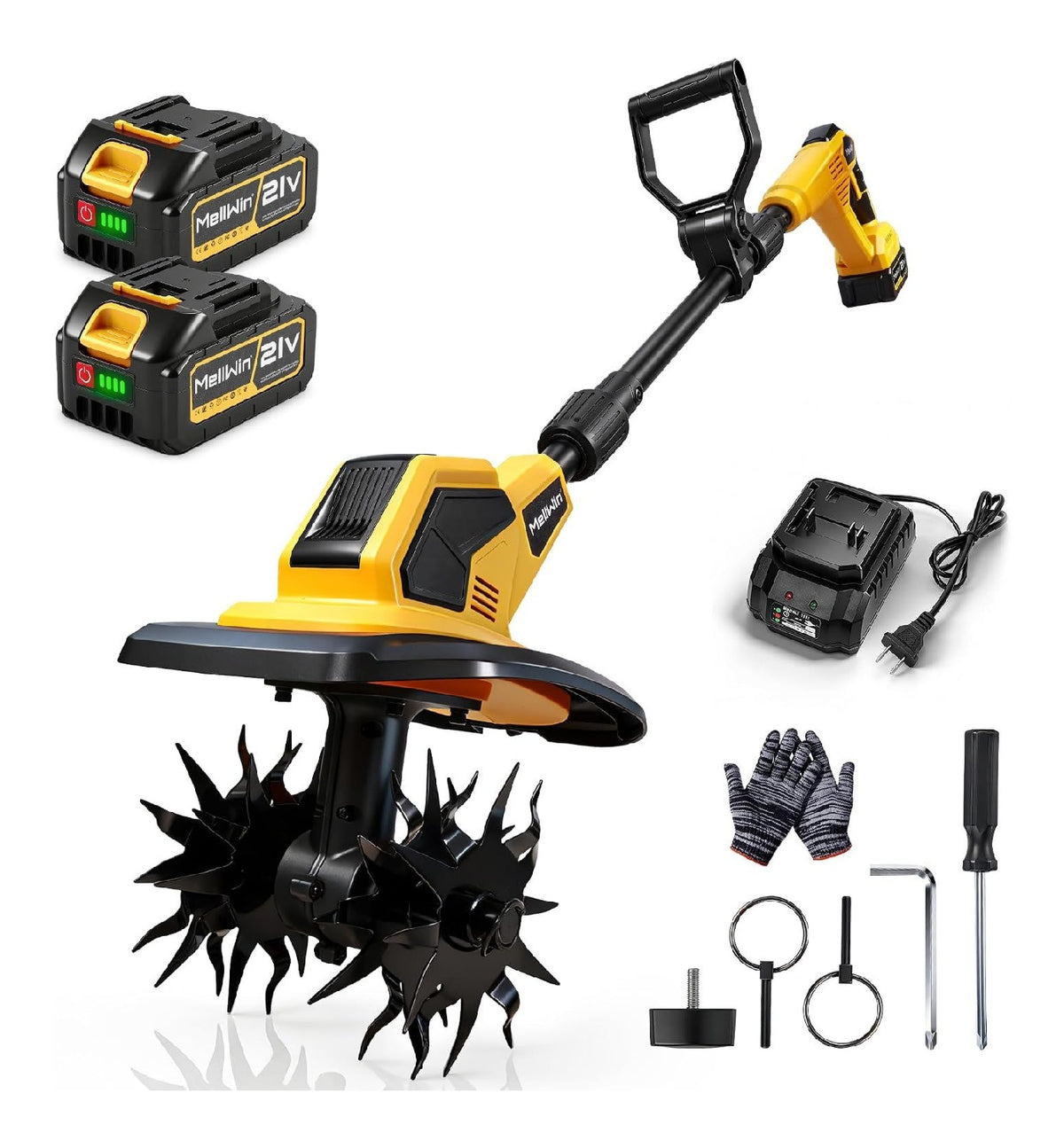 Motozappe per uso esterno Motore brushless ultra-potente senza 550 W 21 V