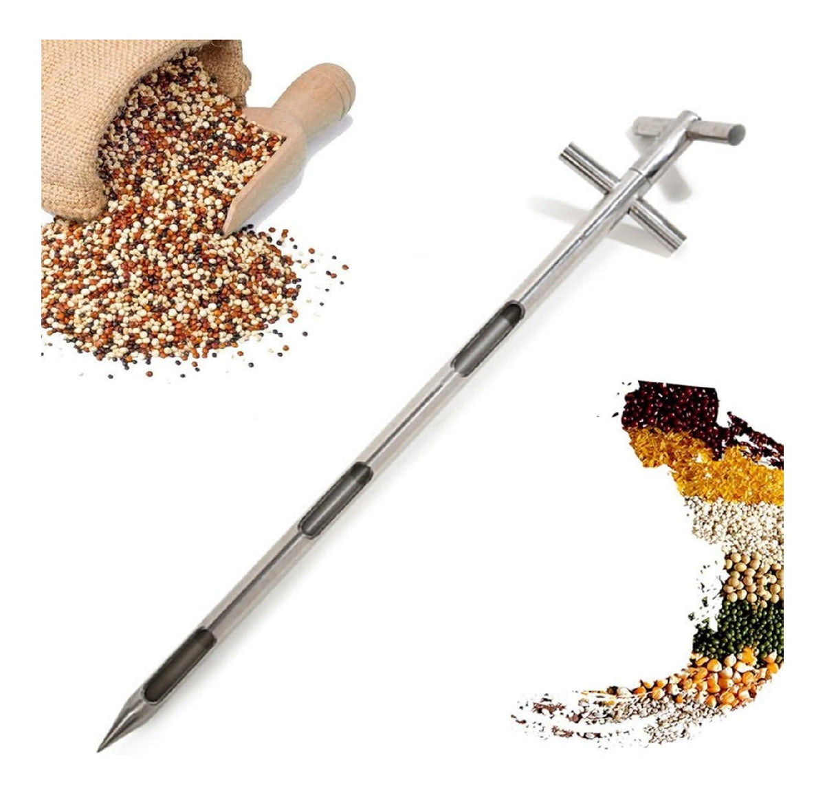 Sonde per campioni di suolo per uso esterno Modalita d'uso ruotare maniglia 19 mm 25 mm