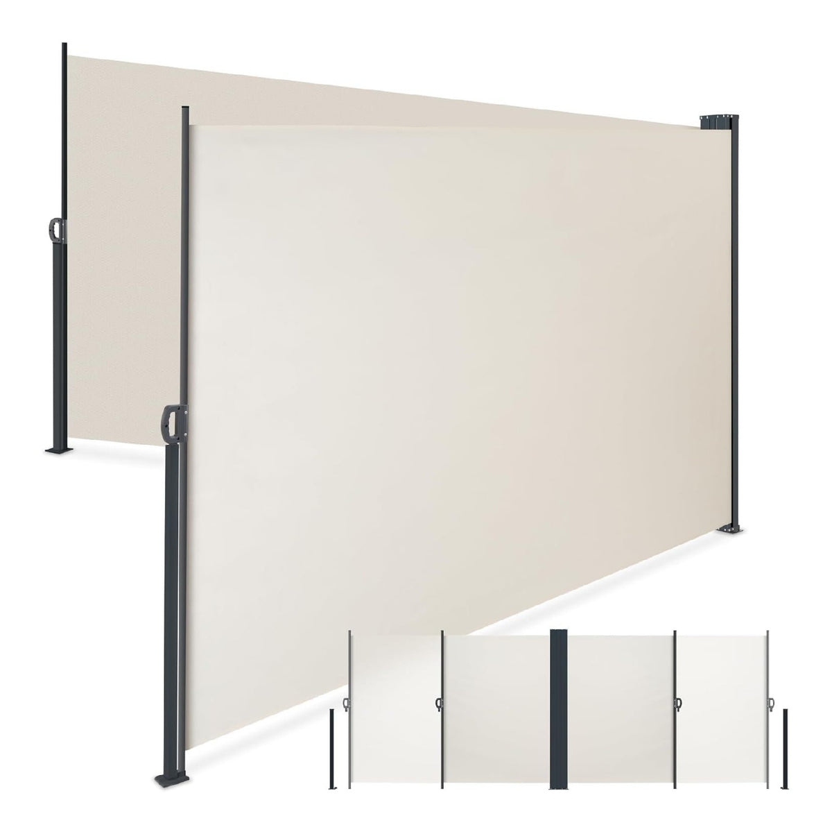 TESSUTO Realizzata poliestere rivestimento per giardino, Tende da veranda 184 cm 200 cm