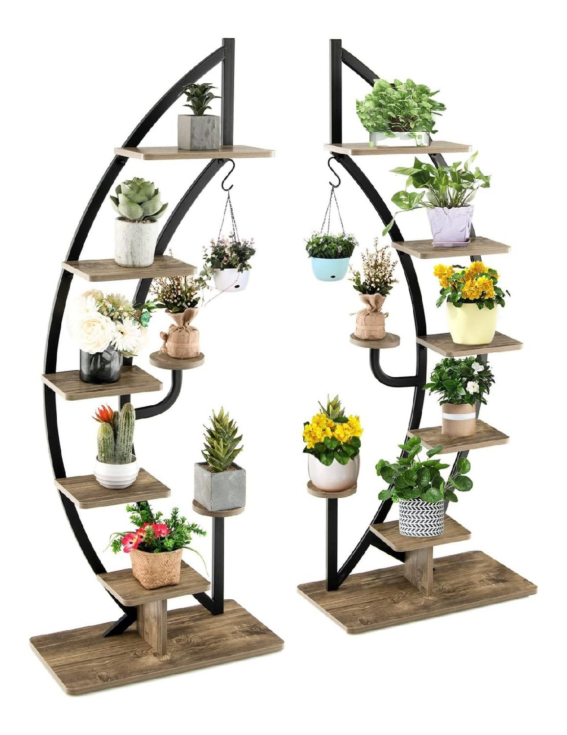 Scaffali porta piante 20 kg con Portavasi Livelli Questo scaffale