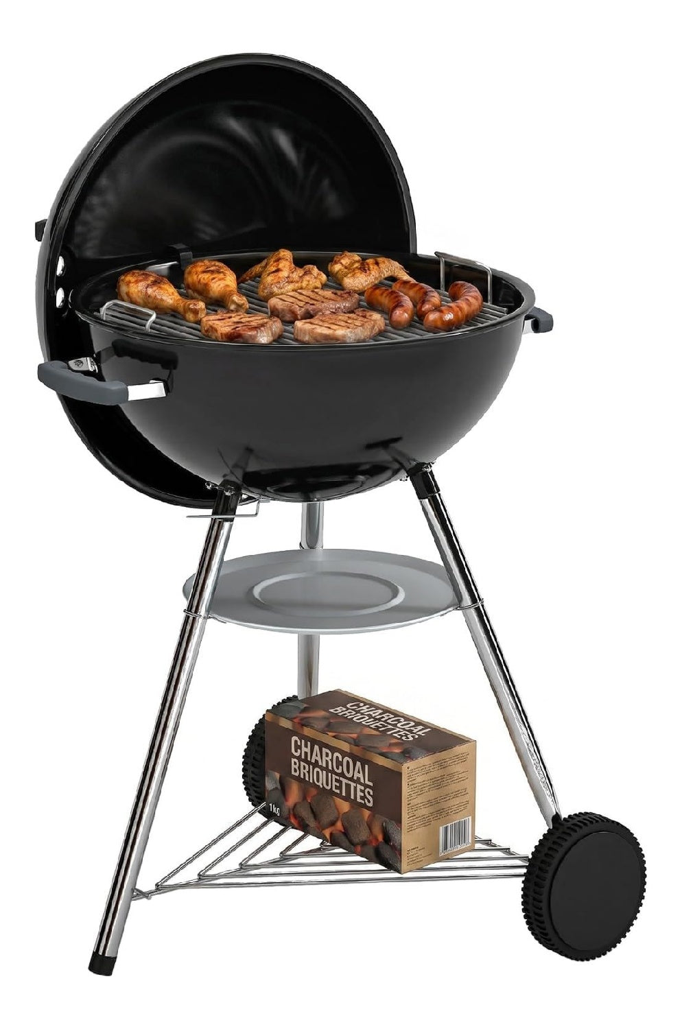 AMPIA COTTURA Grazie un'area per giardino, Barbecue a carbone 5 cm 73L