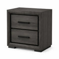 Comodino con 2 cassetti in legno gr