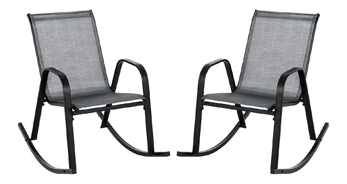 Sedie a dondolo per uso esterno Accoglienti Grazie schienali curvi 86 cm 91 x 62 x 86 cm
