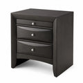 Comodino in Legno Scuro con
