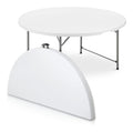 Pratico tavolino Salvaspazio Rettangolare per giardino, Tavoli da picnic 74 cm 180 x 75 x 74 cm