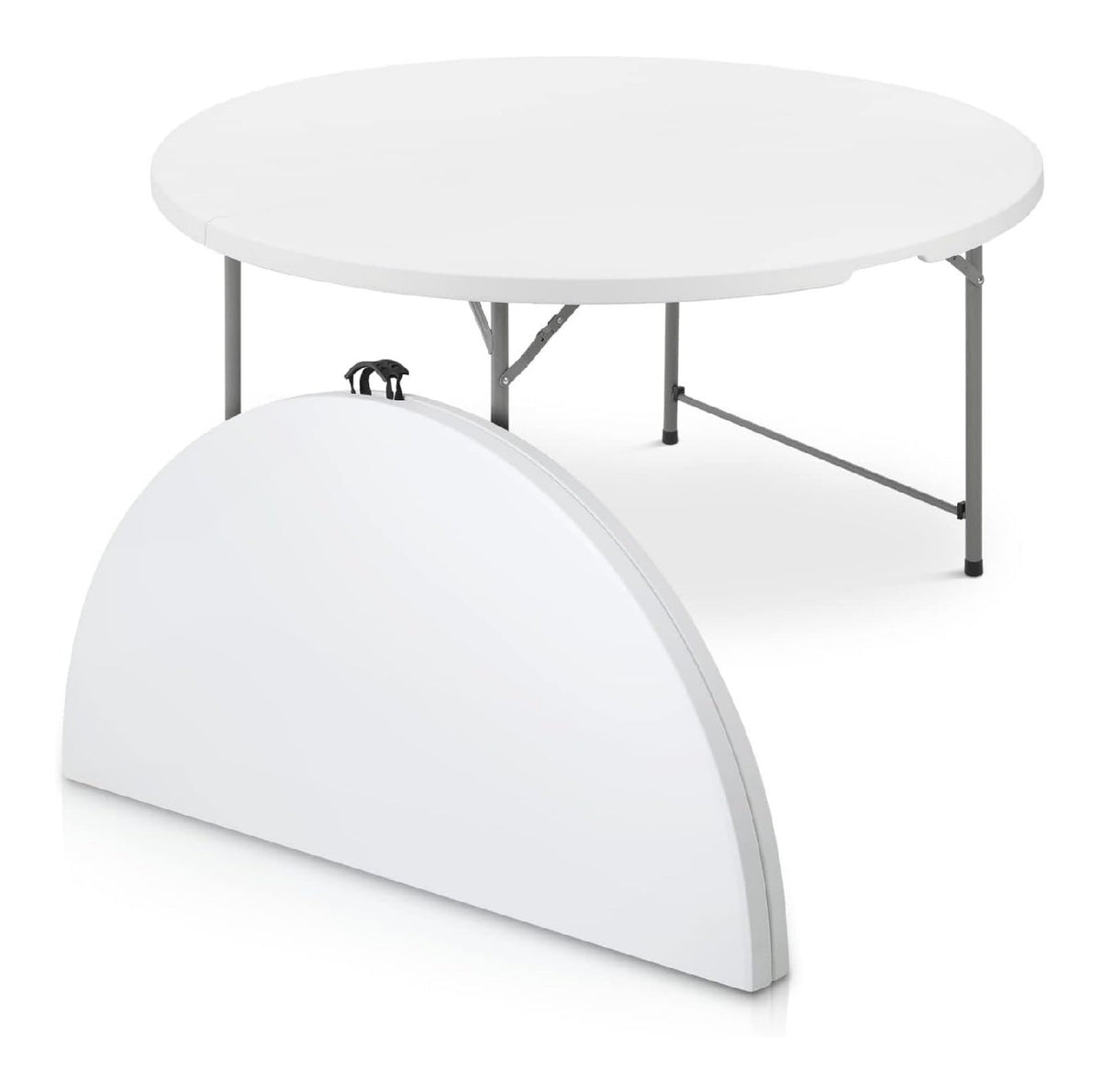 Pratico tavolino Salvaspazio Rettangolare per giardino, Tavoli da picnic 74 cm 180 x 75 x 74 cm
