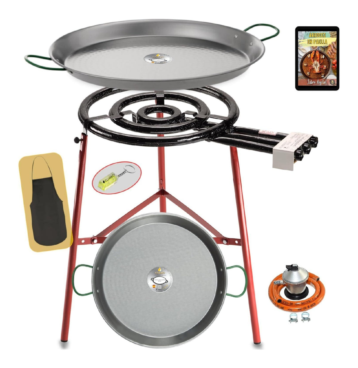 Kit bruciatore professionale gas per giardino, Cucine 53 cm 70 cm