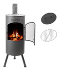 Design elegante alto calore per giardino, Caminetti 160 cm 15 kg