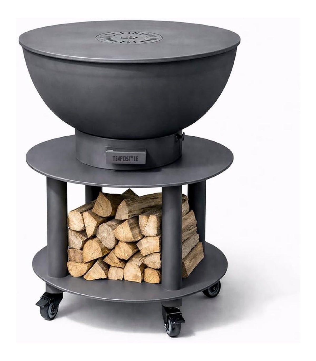 ANIMA CORTEN nostro combina Barbecue a legna 140Kg