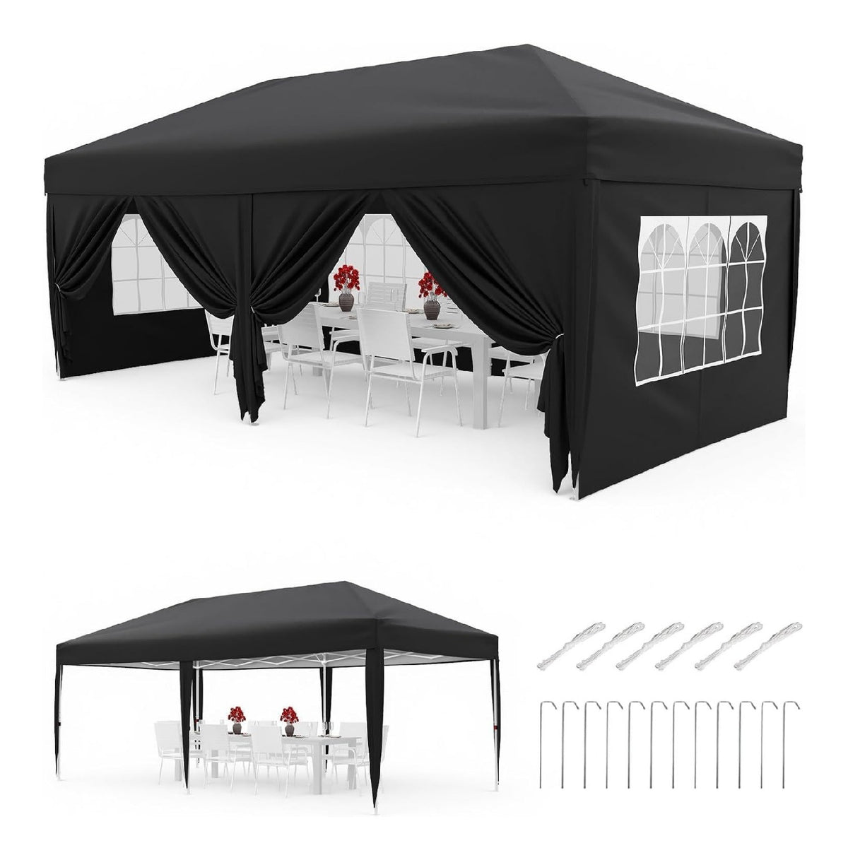 Gazebo 2,6m con SPAZIO ENORME METRI Superficie