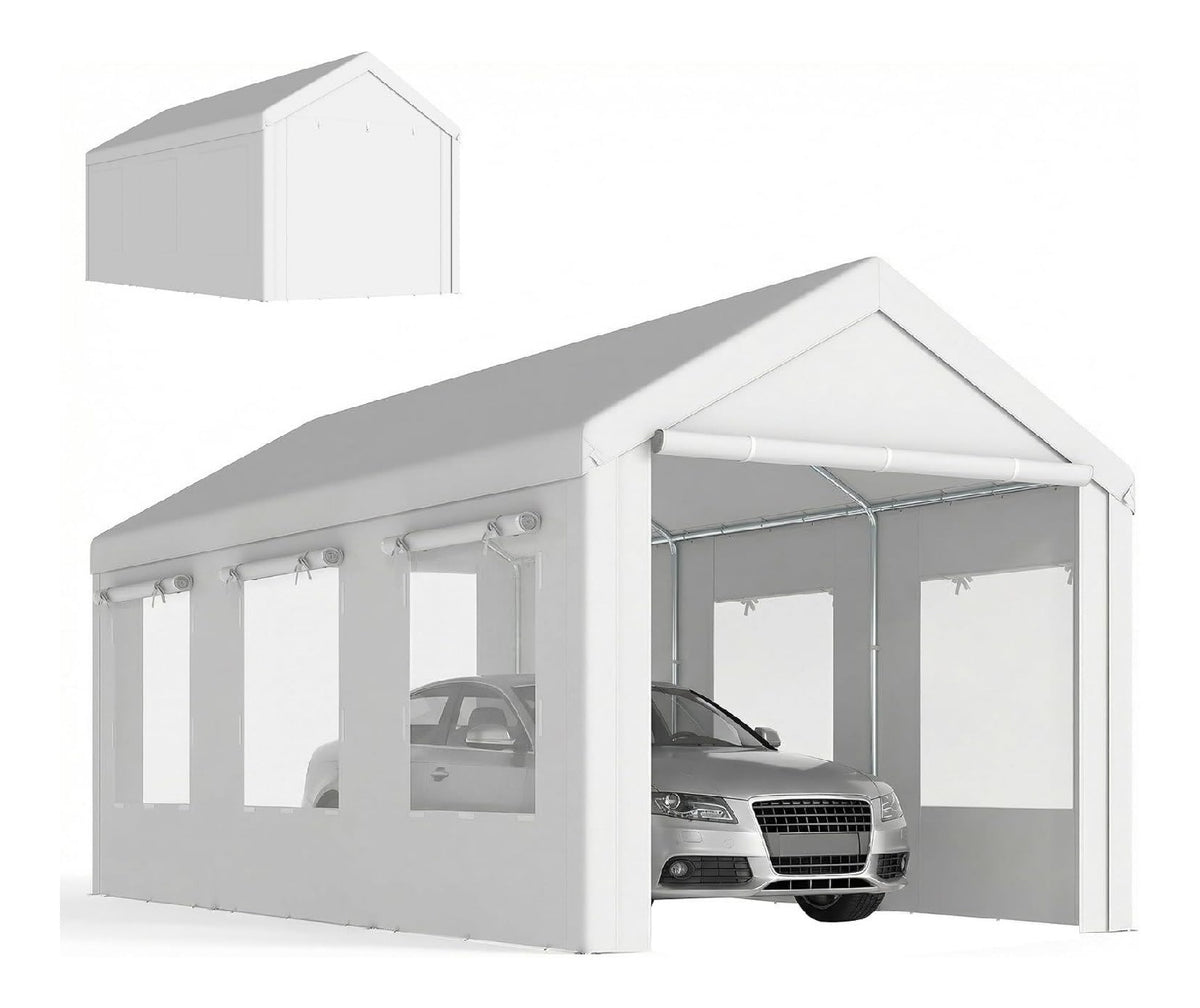 Tettoie per auto 17 cm 6 m con ALTEZZA LIVELLI quattro impostazioni