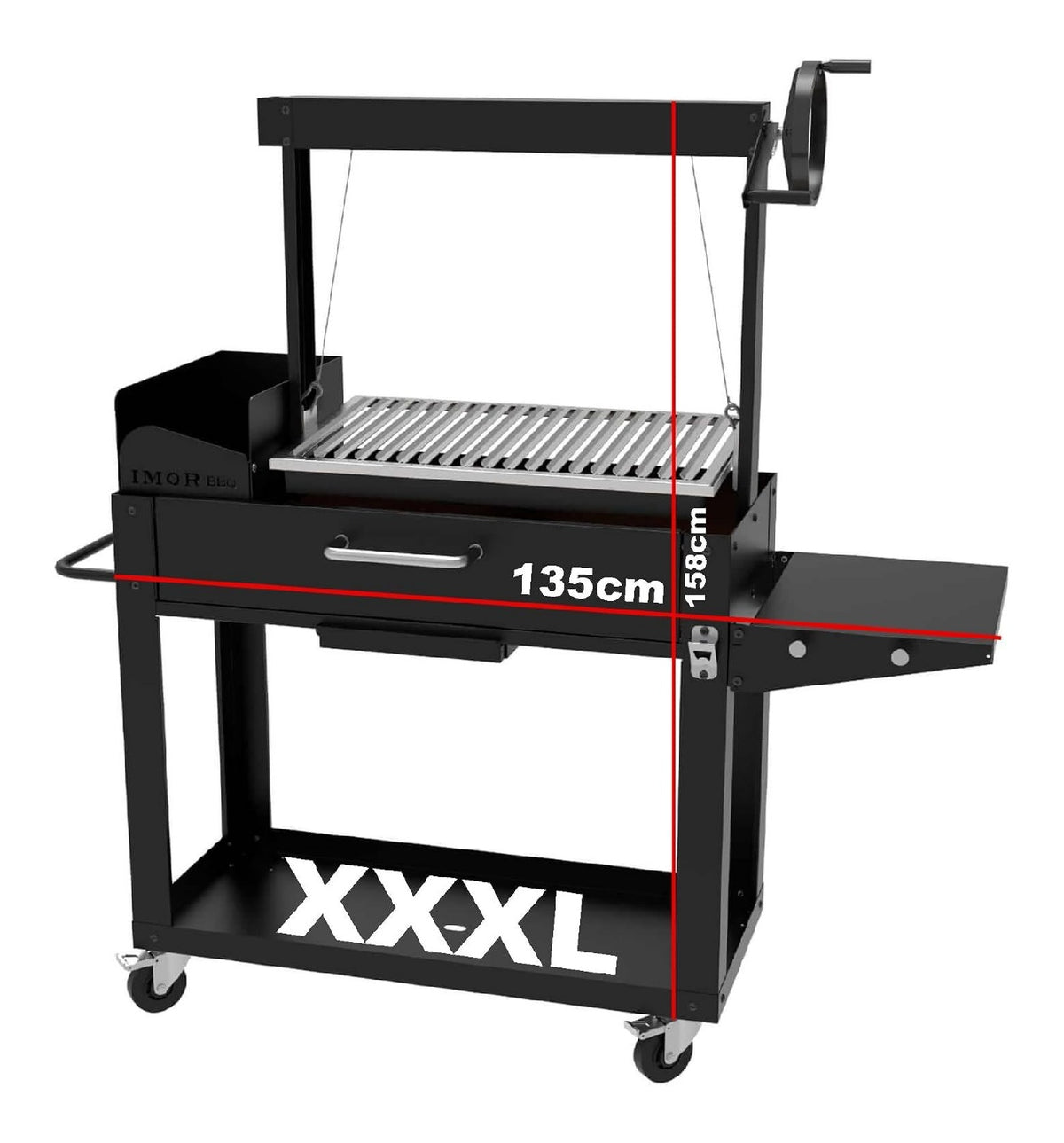 Barbecue a legna per uso esterno BBQ carbone Ideale grigliate 41 cm 5 x 41 cm