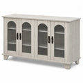 Credenza in legno con porte in vetro scanal