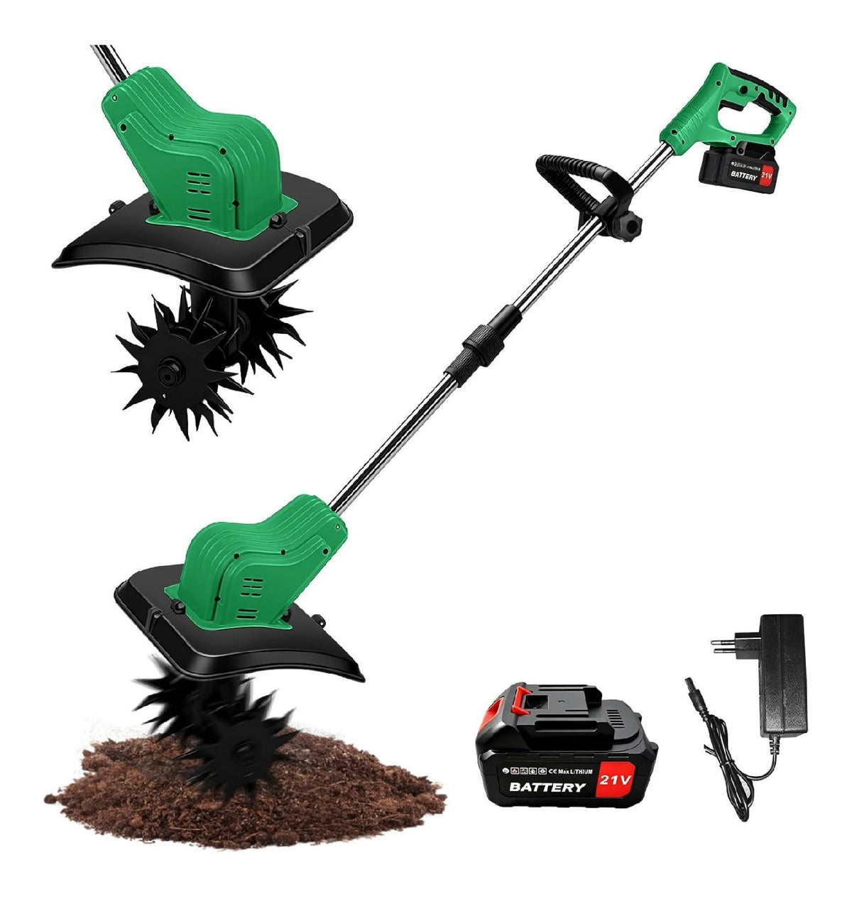 Motozappe Compatibilita coltivatore terreno batteria 18V 30 cm