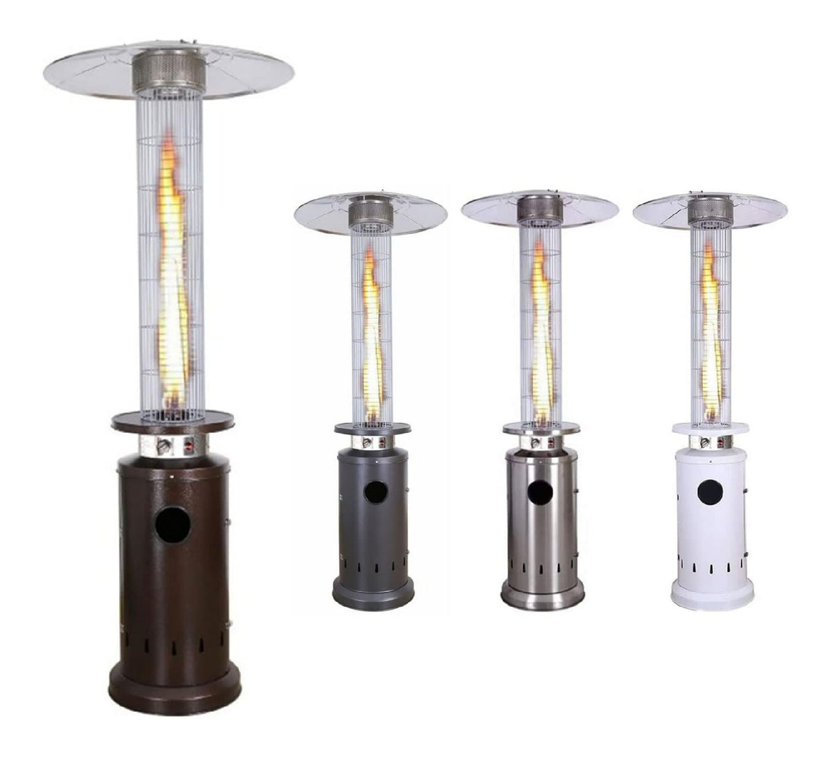 Stufa Gas forma Fungo per giardino, Riscaldamenti da esterno 15 Kg 221 cm