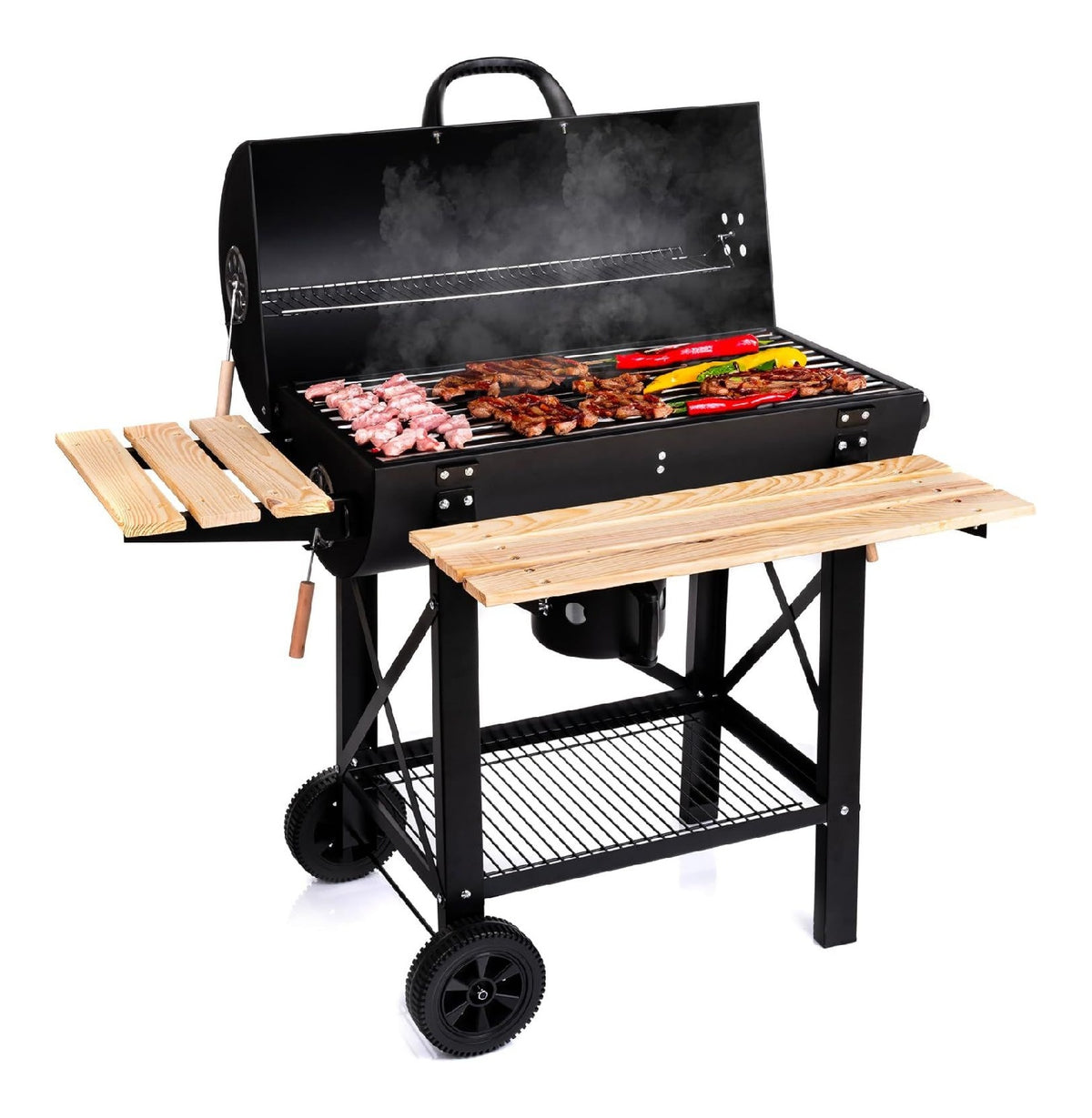 Barbecue a carbone per uso esterno Ampia superficie cottura generosa 35 cm