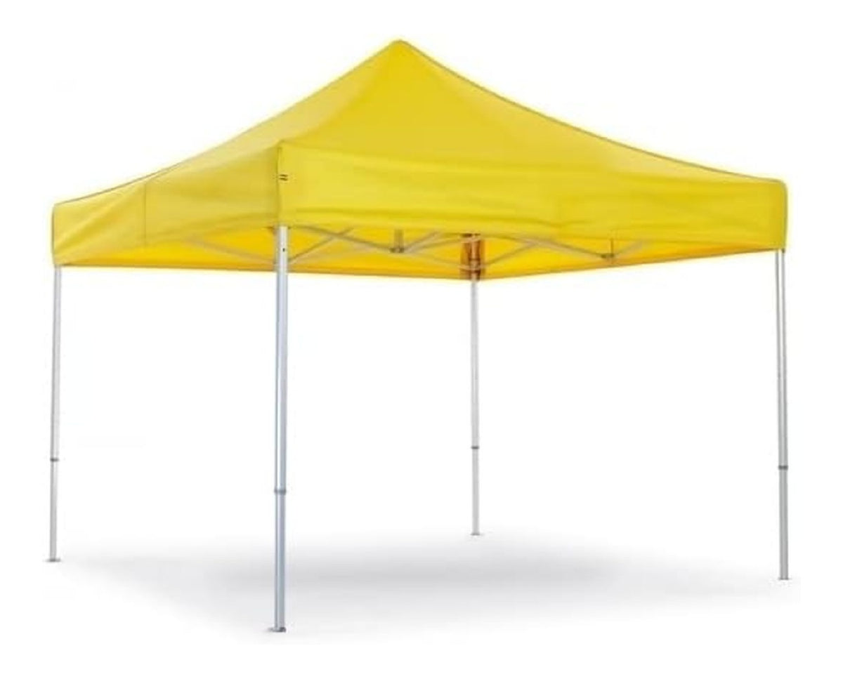 Gazebo per uso esterno Copertura Giallo Ocra alta